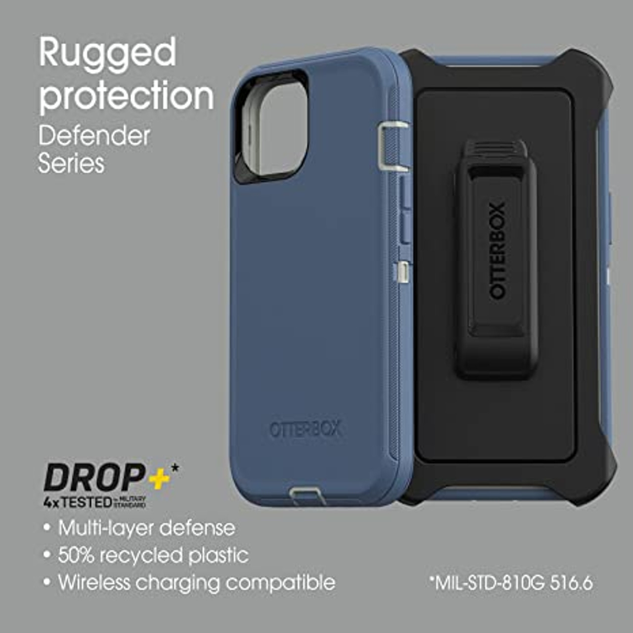 DROP+ Case For iPhone 16e OtterBox Defender Series - BLUE WHITE