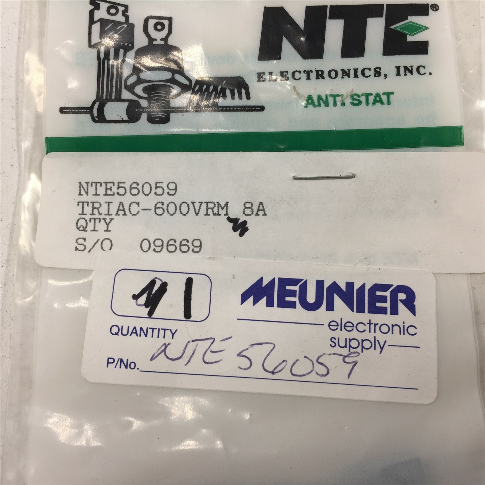 (1) NTE56059 TRIAC, 16A