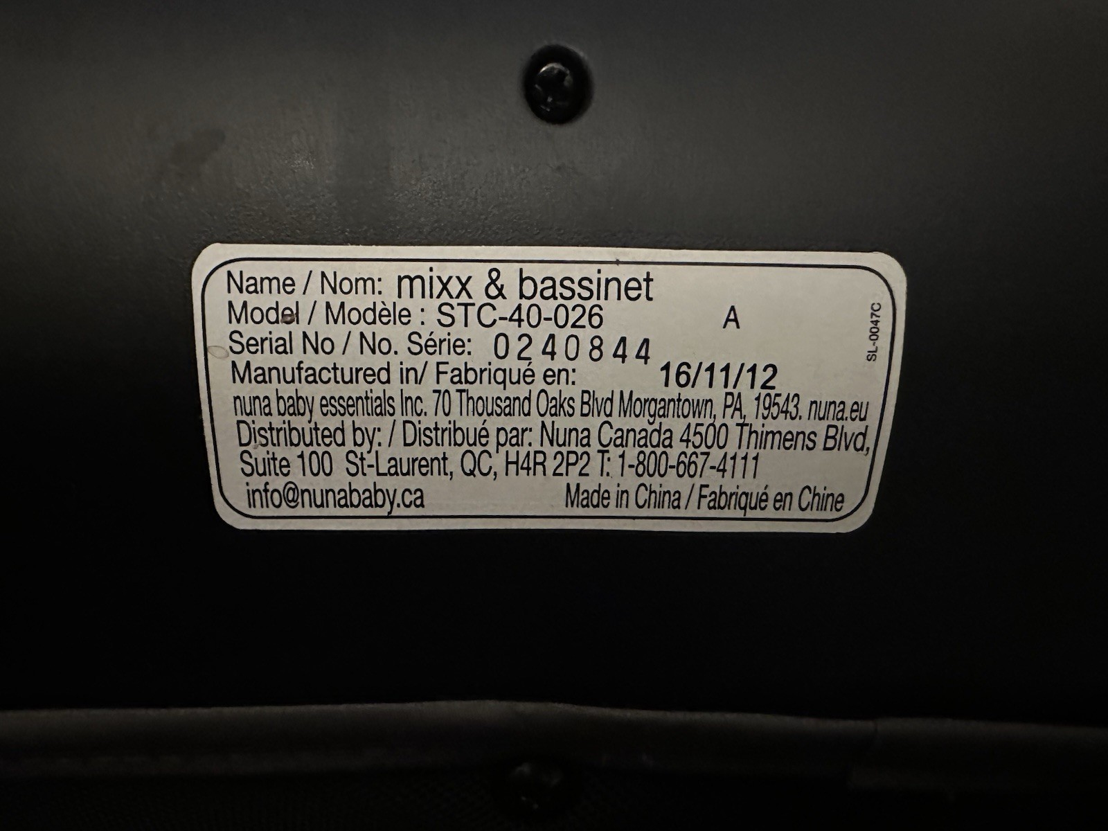 Nuna Mixx Stroller Frame Only READ DESCRIPTION