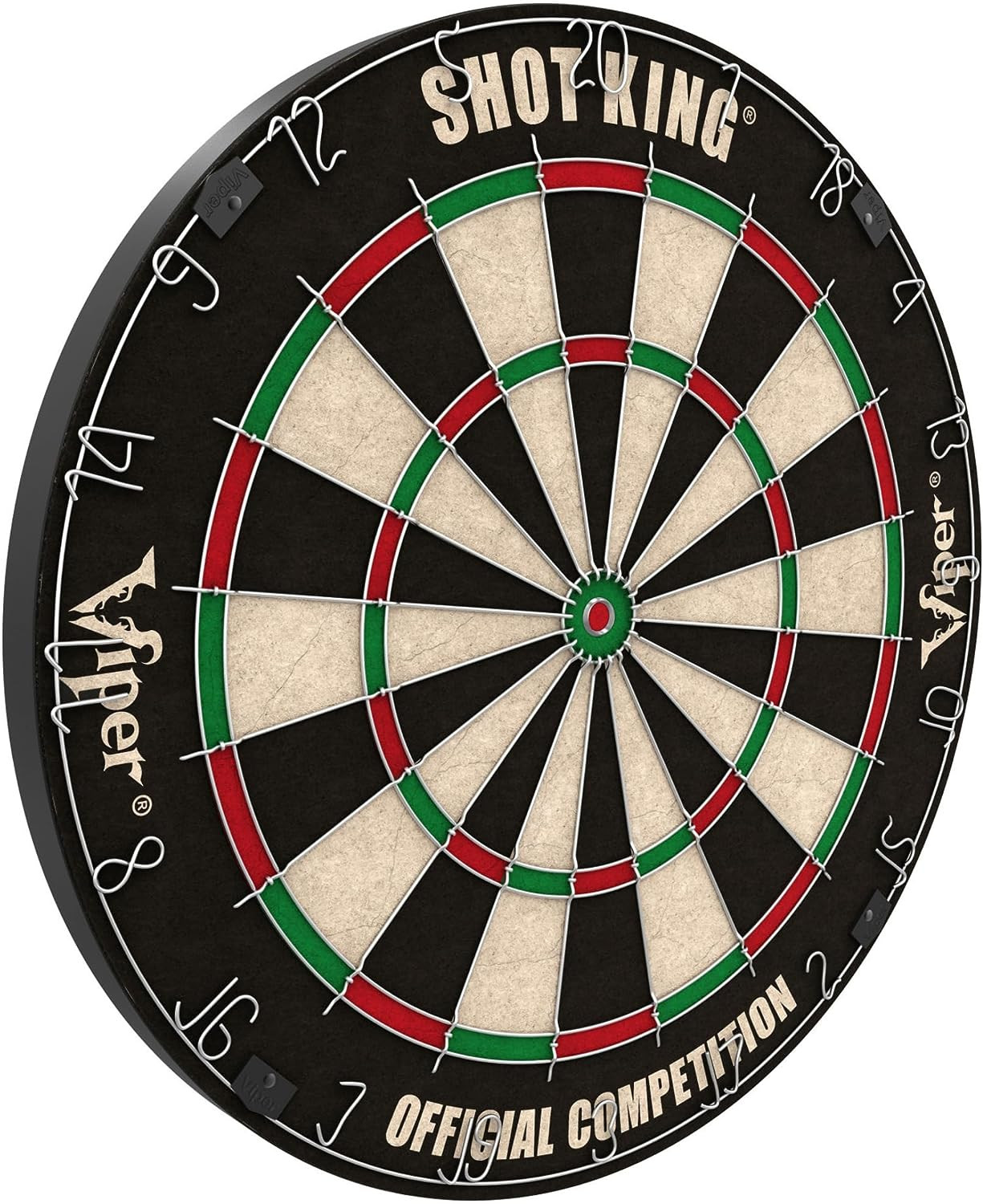 by GLD Products Shot King Regulation Bristle Steel Tip Dartboard Set with Bullse