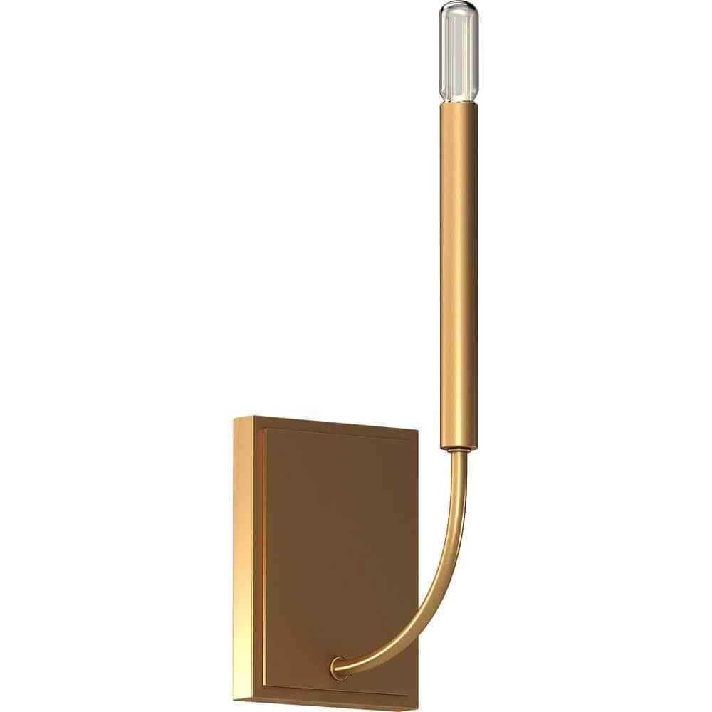Volume Lighting Bract 1-Light Heirloom Gold Indoor Wall Sconce