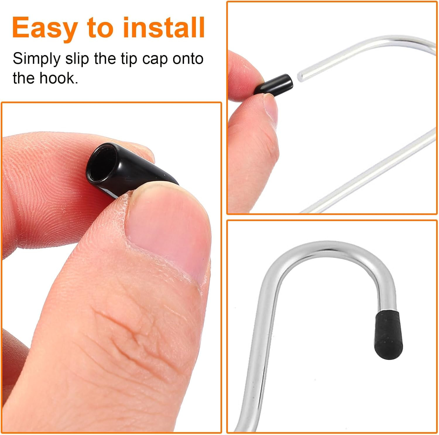300pcs Pegboard Hooks Protector Rubber End Caps, Peg Board Hook Flexible Prongs