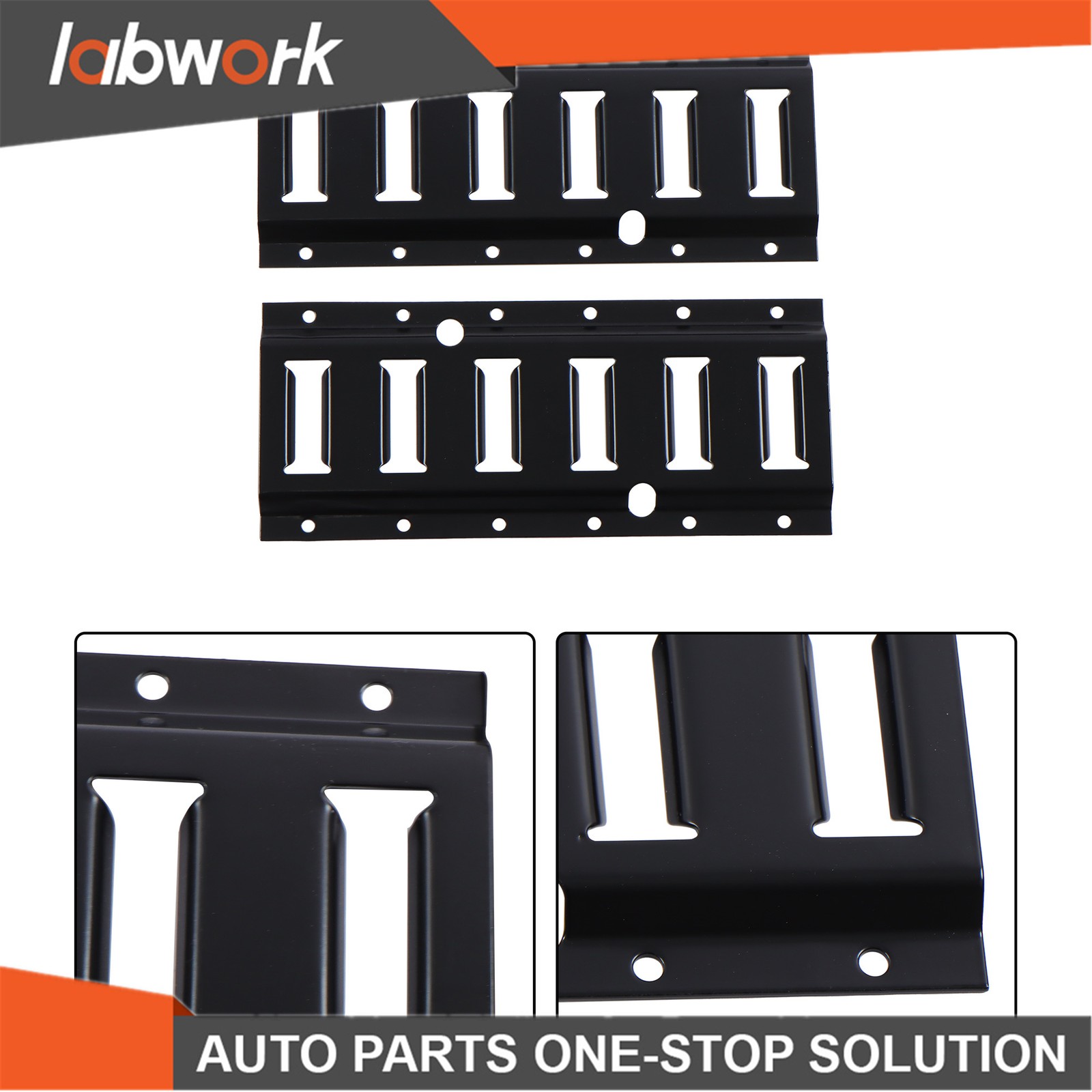 Labwork E Track Tie Down Rail Kit 2×1' E Track Rails for Garages Vans Trailers