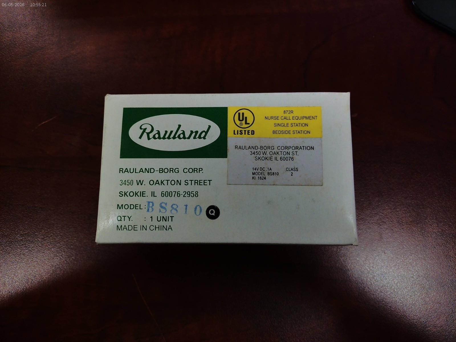 BS810 RAULAND RESPONDER CALL SYSTEM