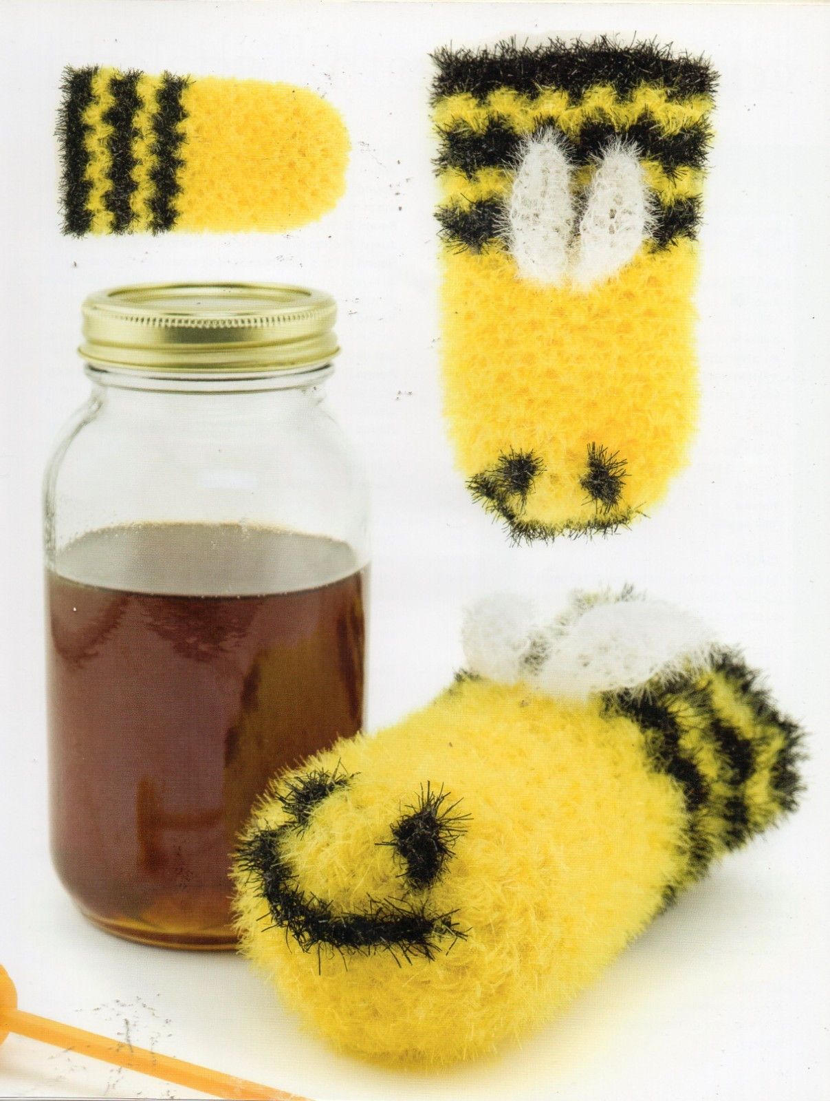 BEE SPARKLY CLEAN SCRUBBY CROCHET PATTERN