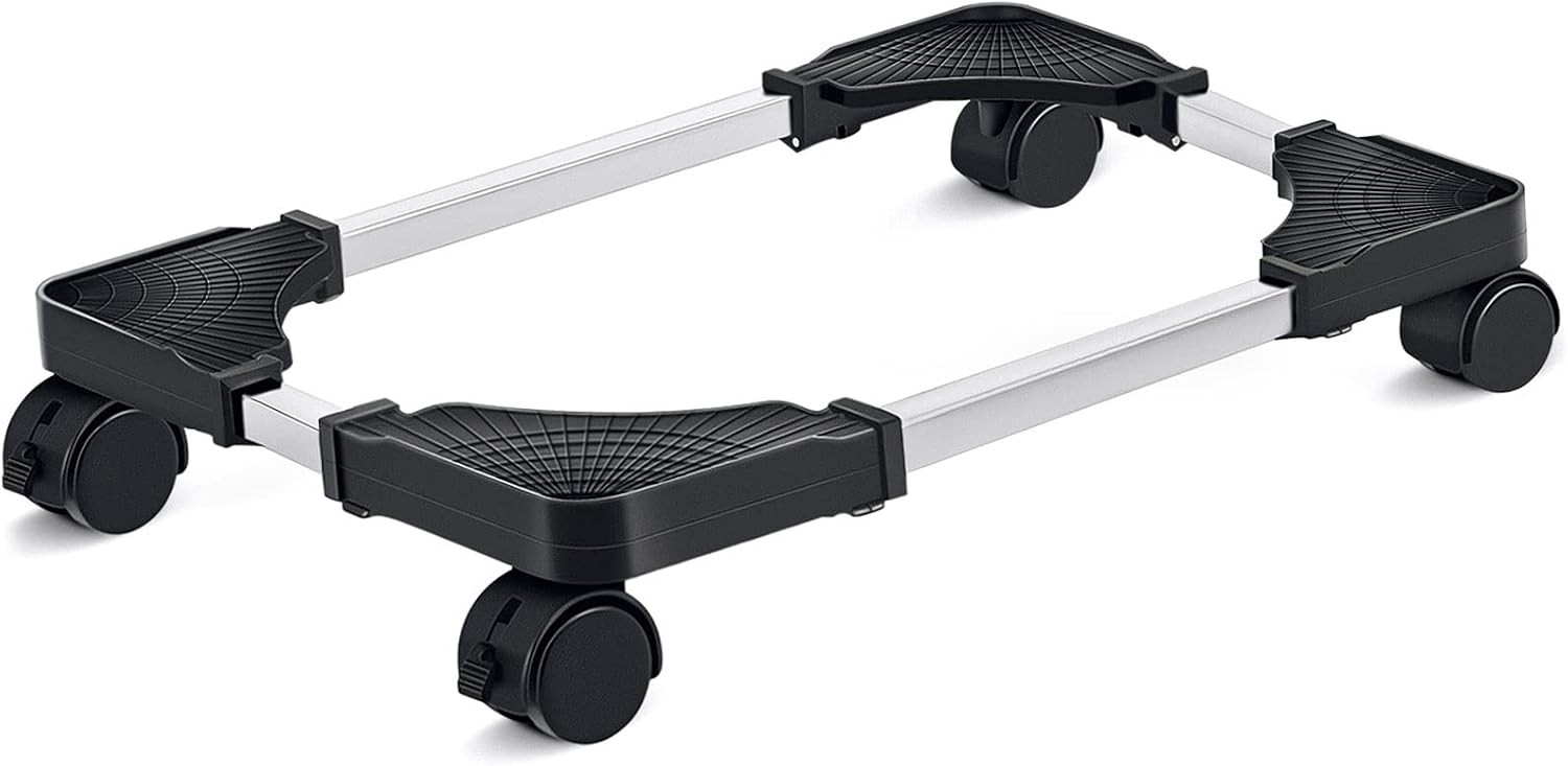 Liitrton CPU Tower Stand Adjustable with Wheels Black