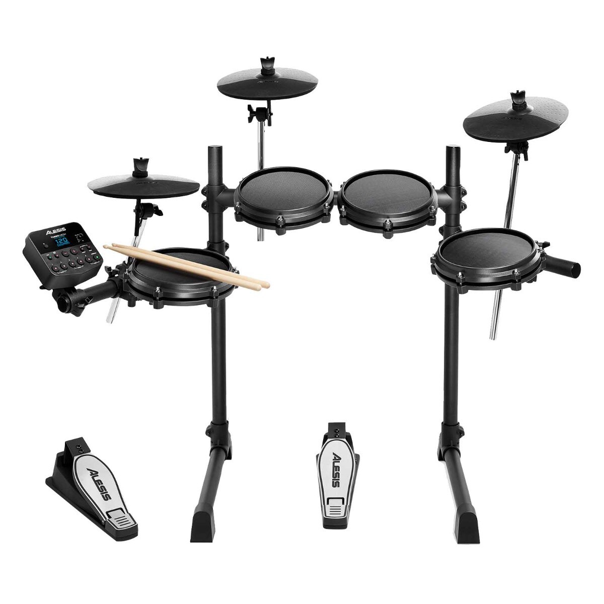 Alesis Turbo Mesh Kit Seven-Piece Electronic Drum Kit with Mesh Heads