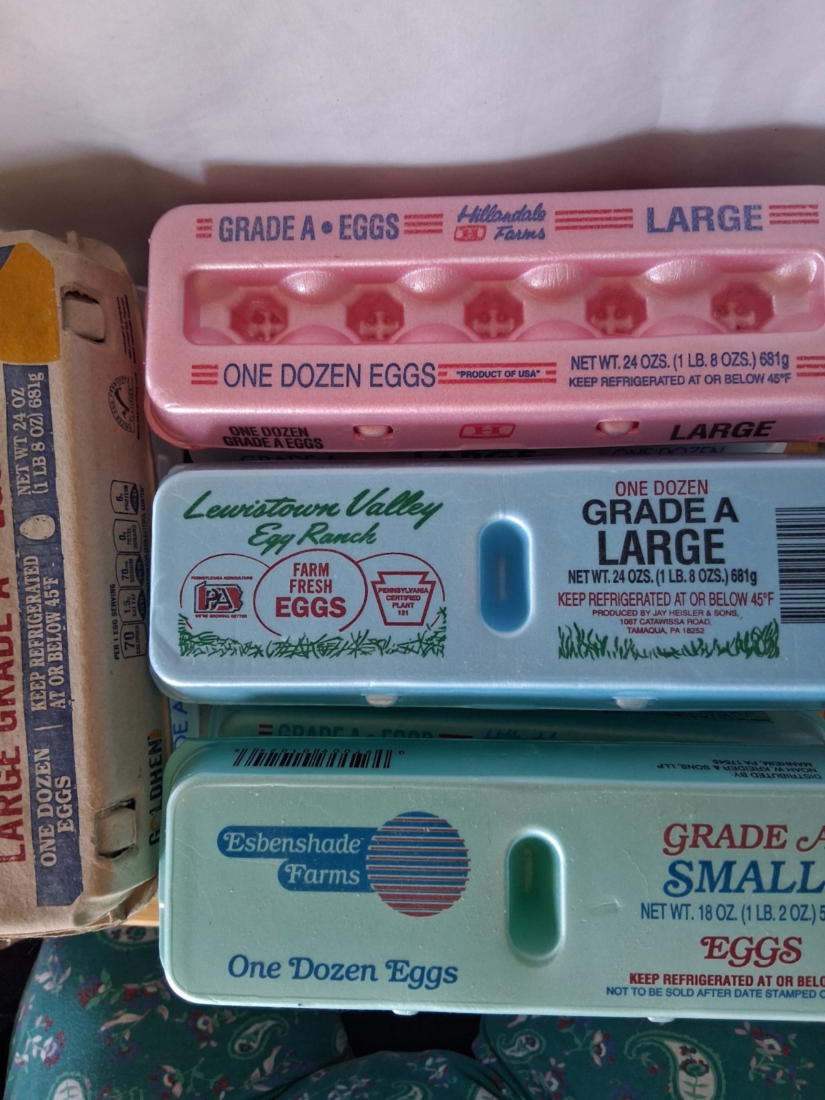 Assorted Egg Cartons