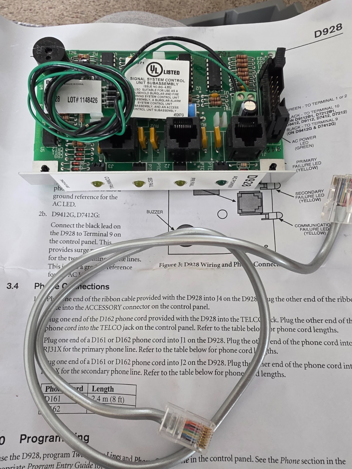 NEW Bosch D928  Dual Phone Line Switcher