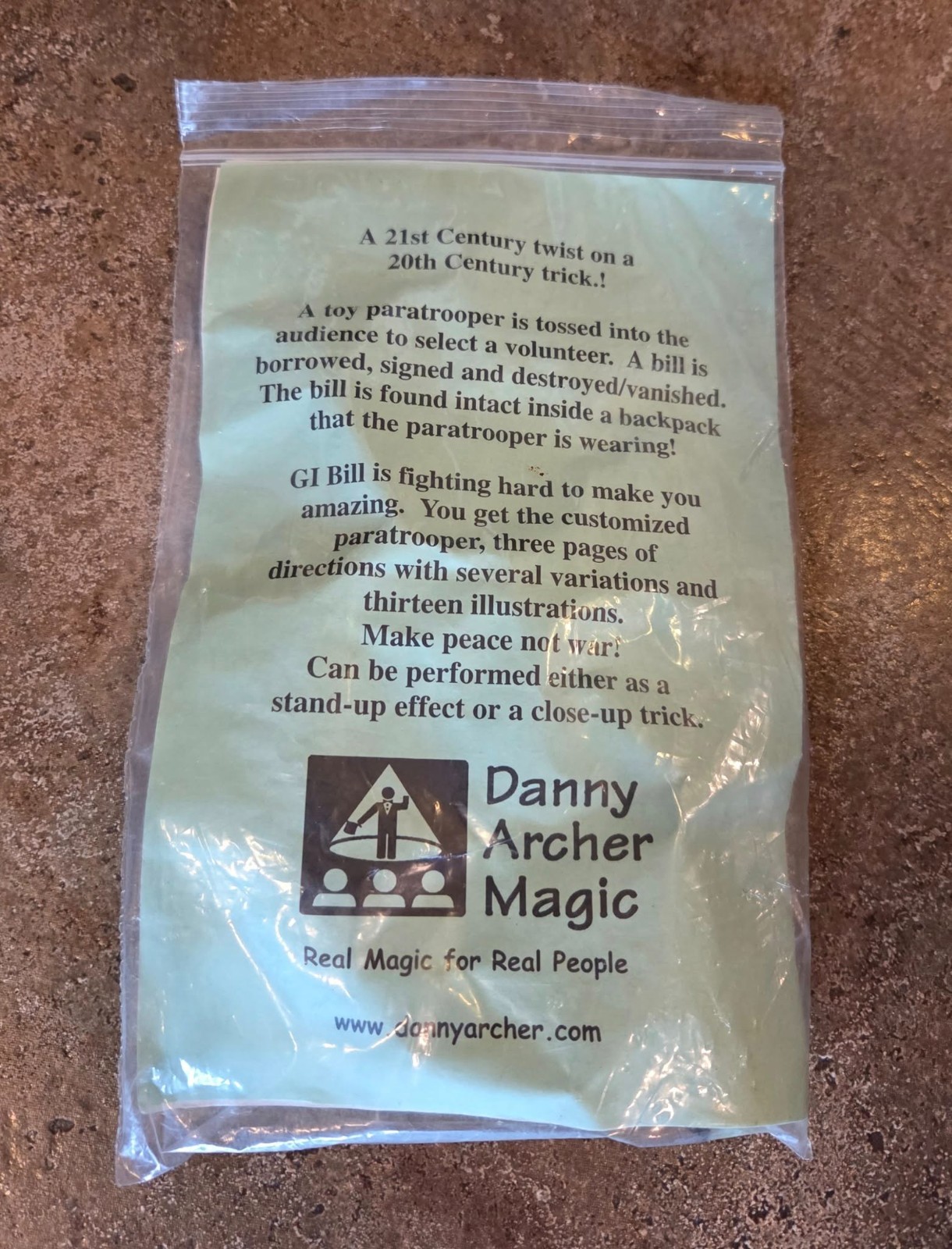 GI BIll by Danny Archer Magic Mentalism Tricks