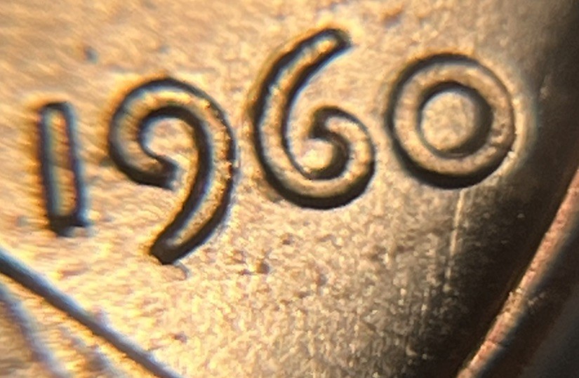 1960 Lincoln Penny Errors DDO Doubling In Date Errors Uncirculated