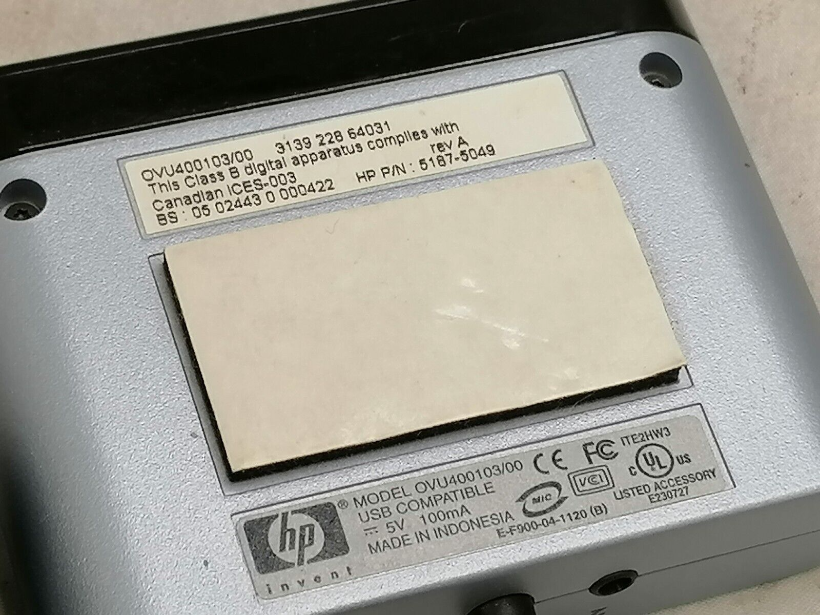 HP Media Center USB IR Receiver OVU400103/00