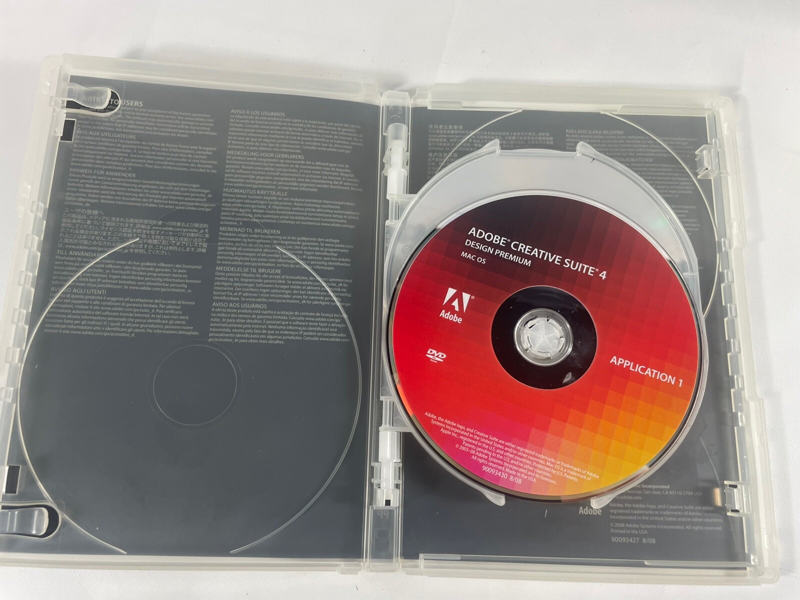 Adobe Creative Suite 4 CS4 Design Premium For MAC OS Full Retail DVD Version