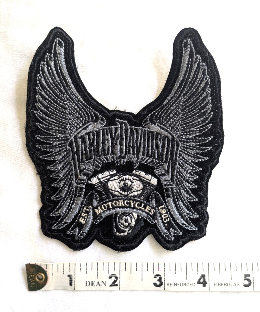 Harley Davidson Patch Wing Engine