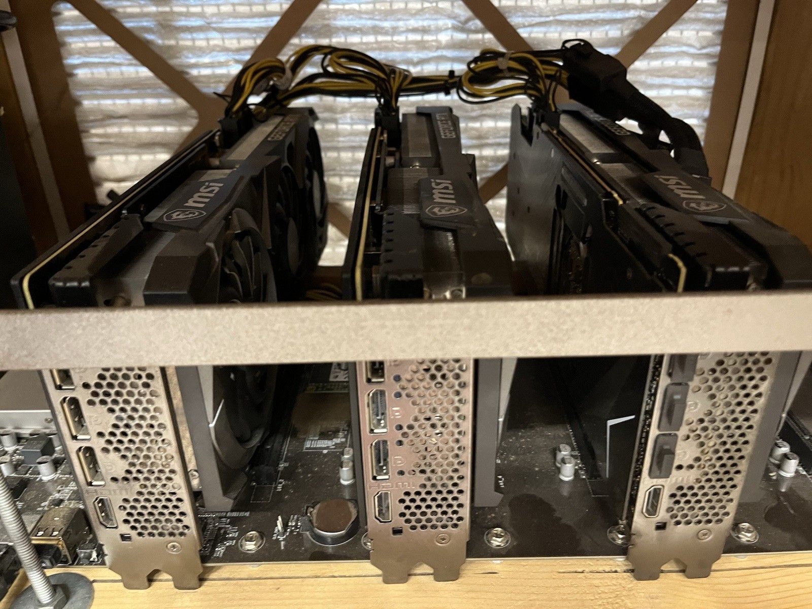 CUSTOM BUILT Crypto Mining Rig 4800w. - (5) Nvidia RTX 3080, (2) Nvidia RTX 3090