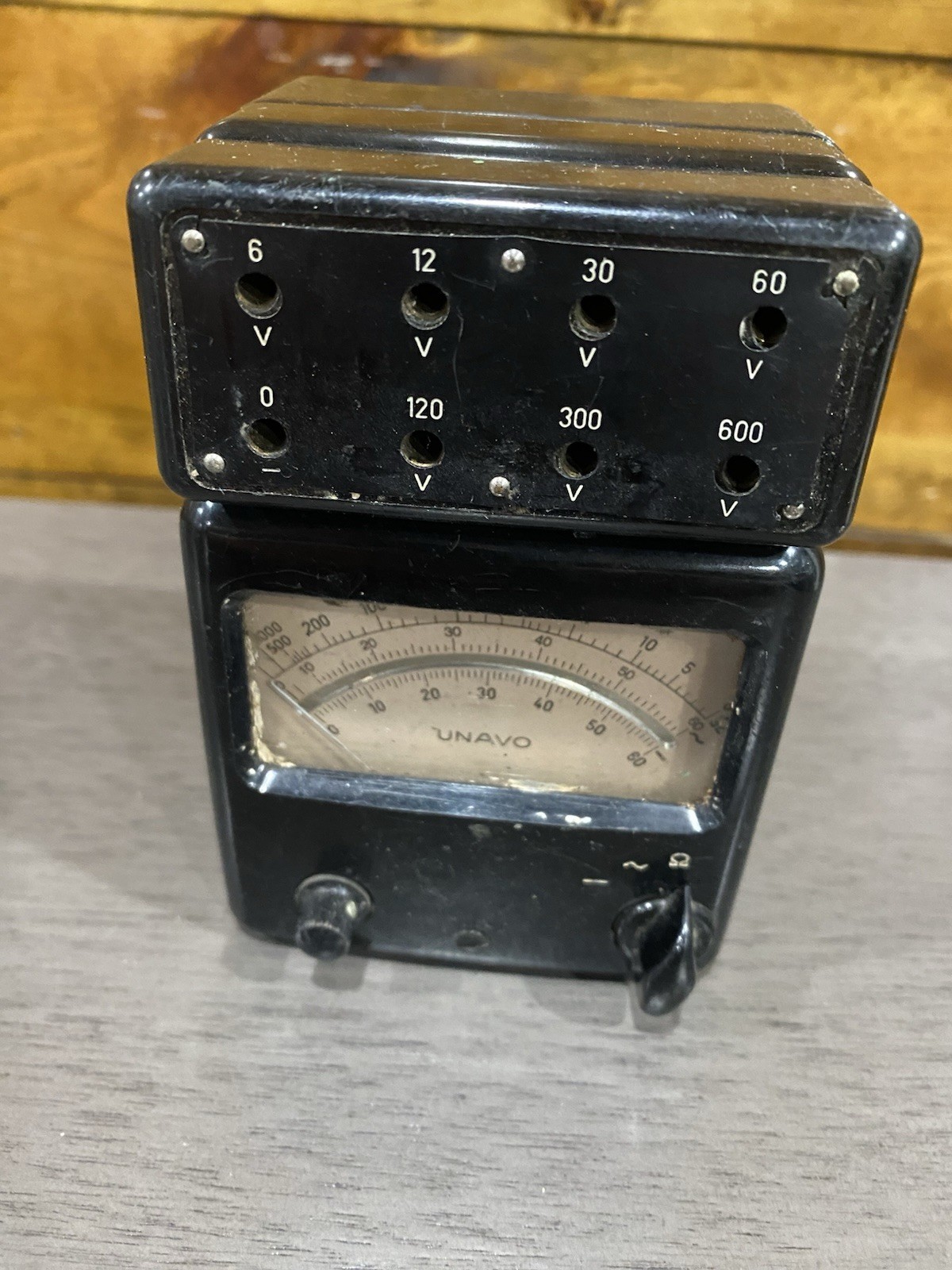 UNAVO Analog Voltmeter Neuberger German Vintage Meter Electrical Collectible