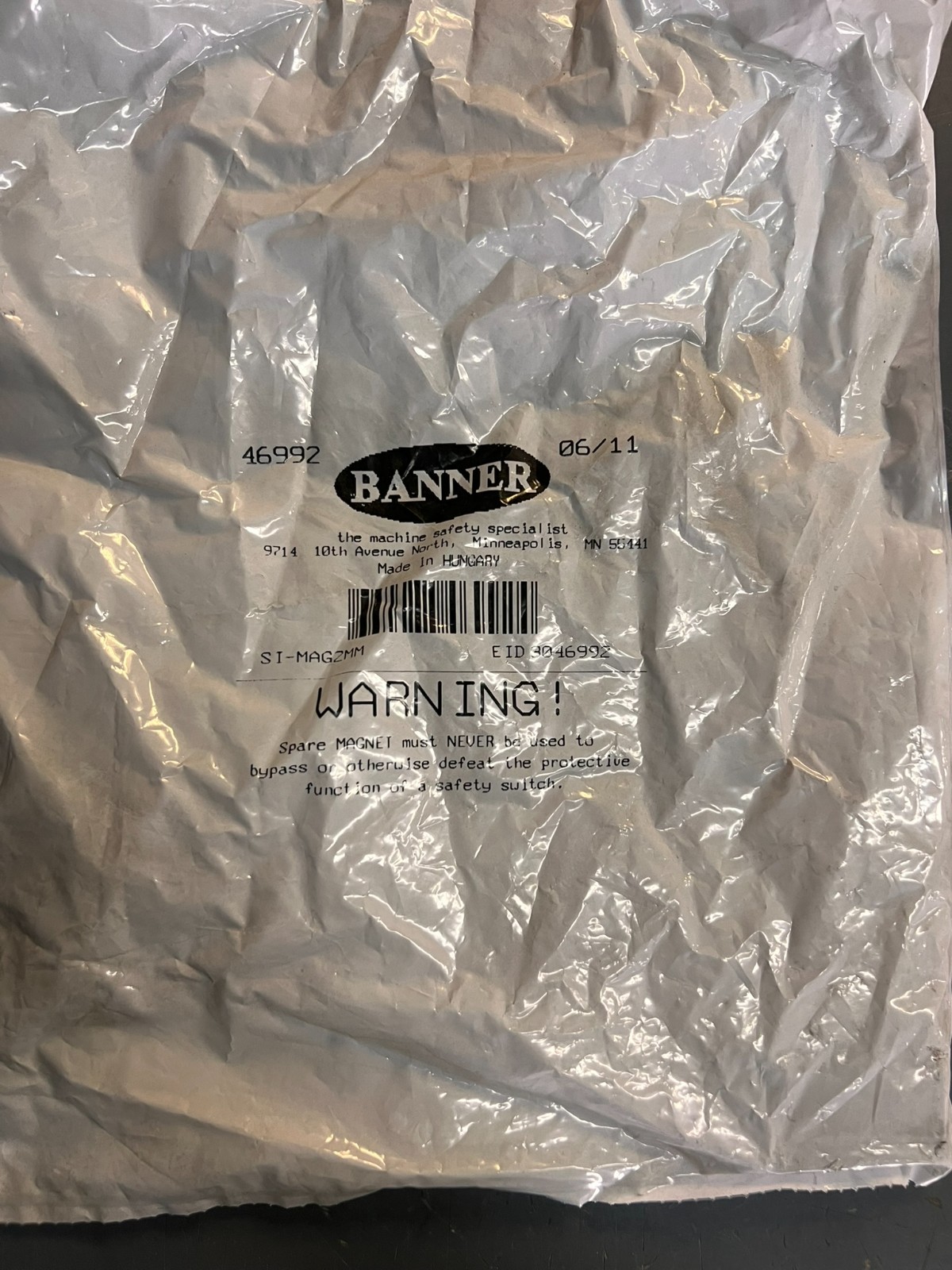 BANNER 46992 MAGNET SWITCH SI-MAG2MM