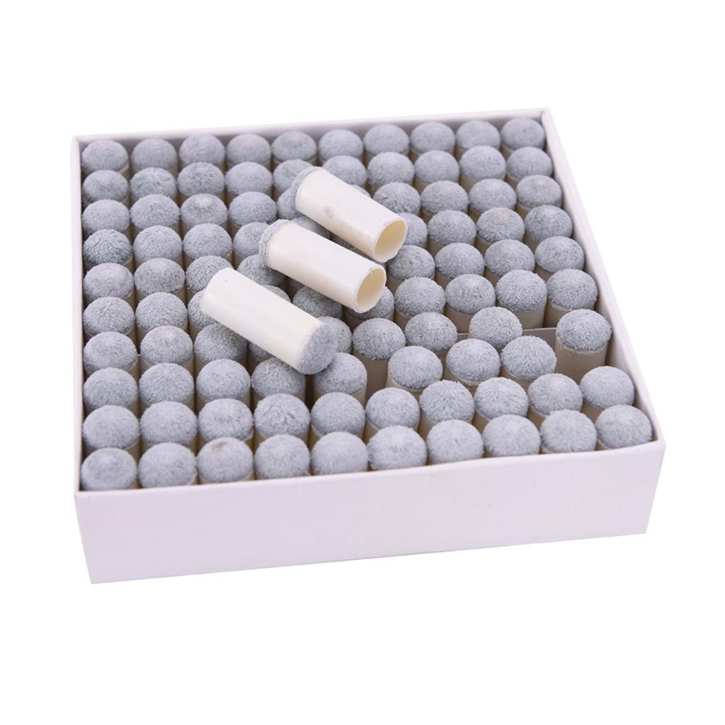 100pcs 9/10mm  on Table Pool Snooker Billiard Cue Stick Tips Replacement