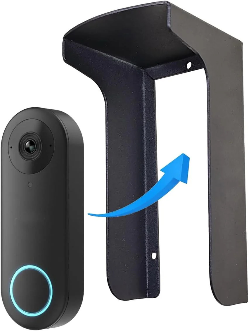 Doorbell Rain Cover, Steel Doorbell Cover Weatherproof, Doorbell Cover with Anti