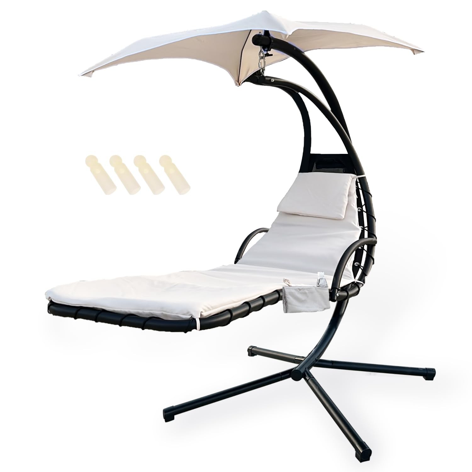 Outdoor Hanging Lounge Chair Replacement Cushion Cover and Umbrella Fabric, w...