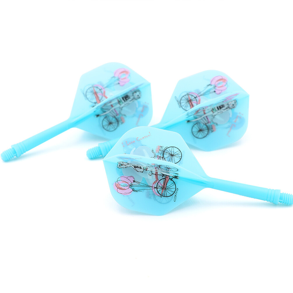 CUESOUL Rost Integrated Dart Shaft and Dart Flights Standard Shape Print,M-28mm
