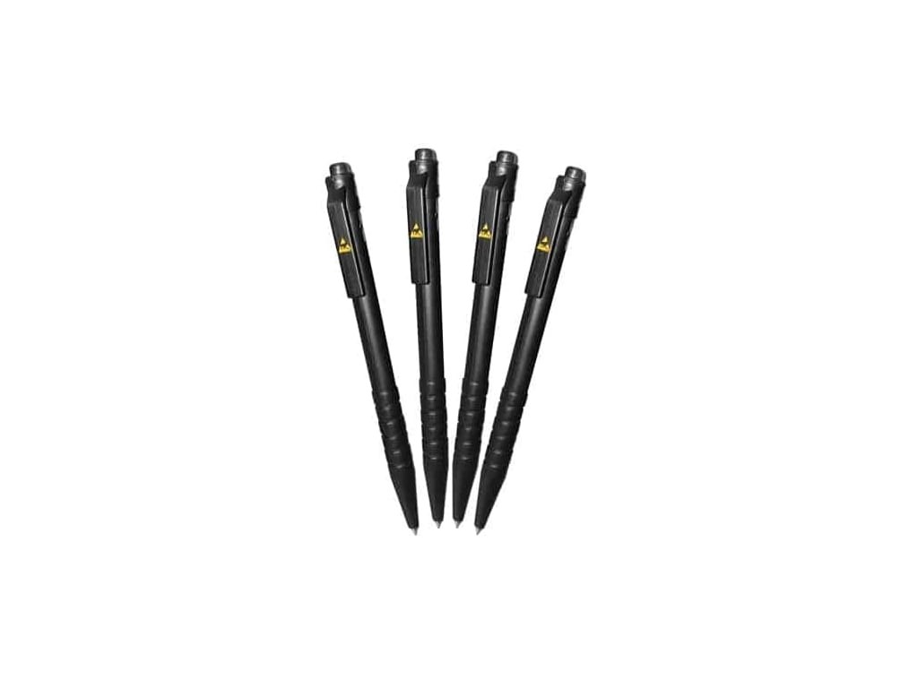 Transforming Technologies DC2000 - ESD Pen, Dissipative, Black, 10-Pack