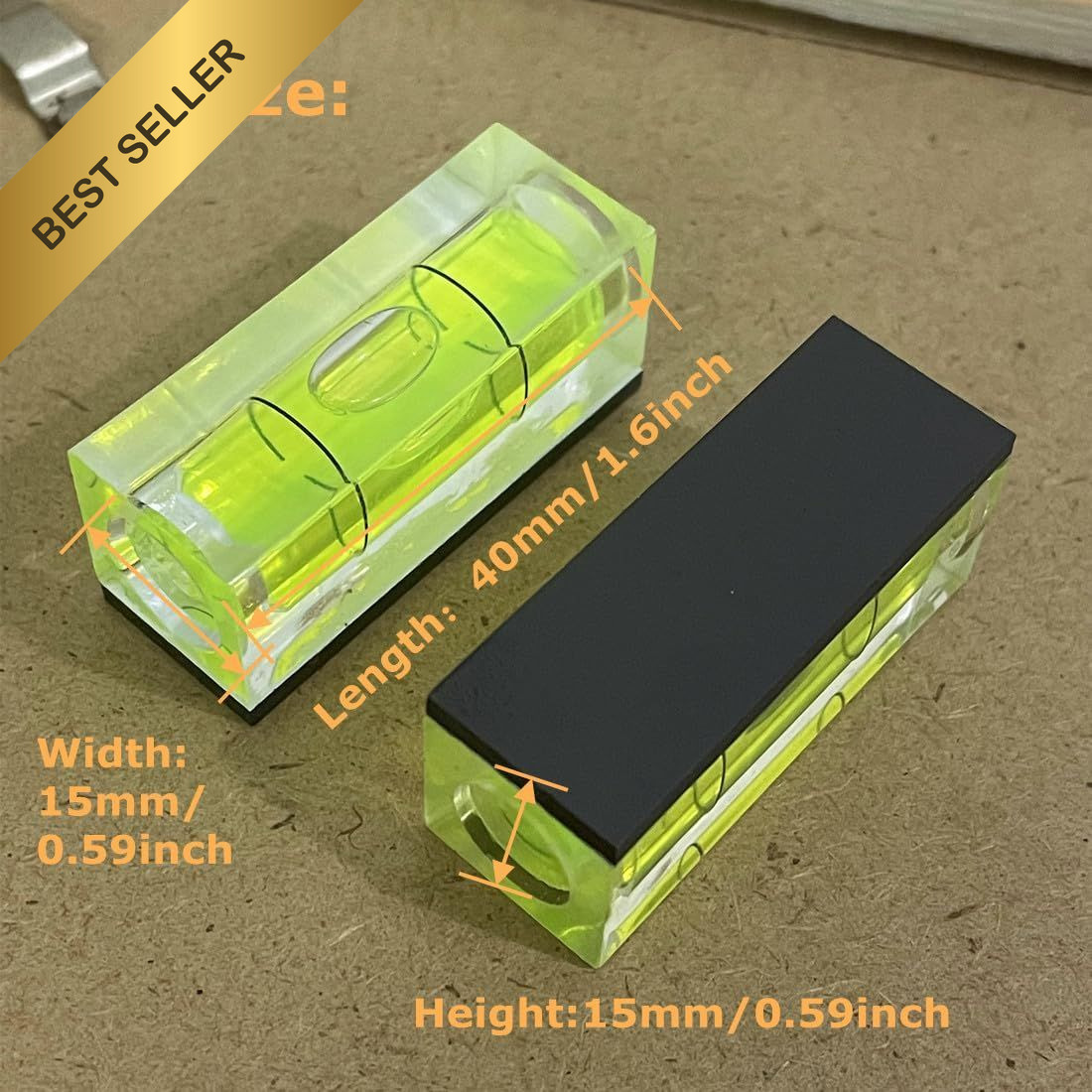 3Pcs Mini Magnetic Square Spirit Bubble Level Set Precision Horizontal Tool