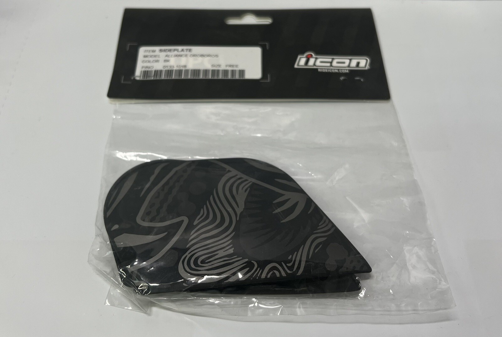 ICON ALLIANCE OROBOROS BLACK SIDE PLATES #0133-1018