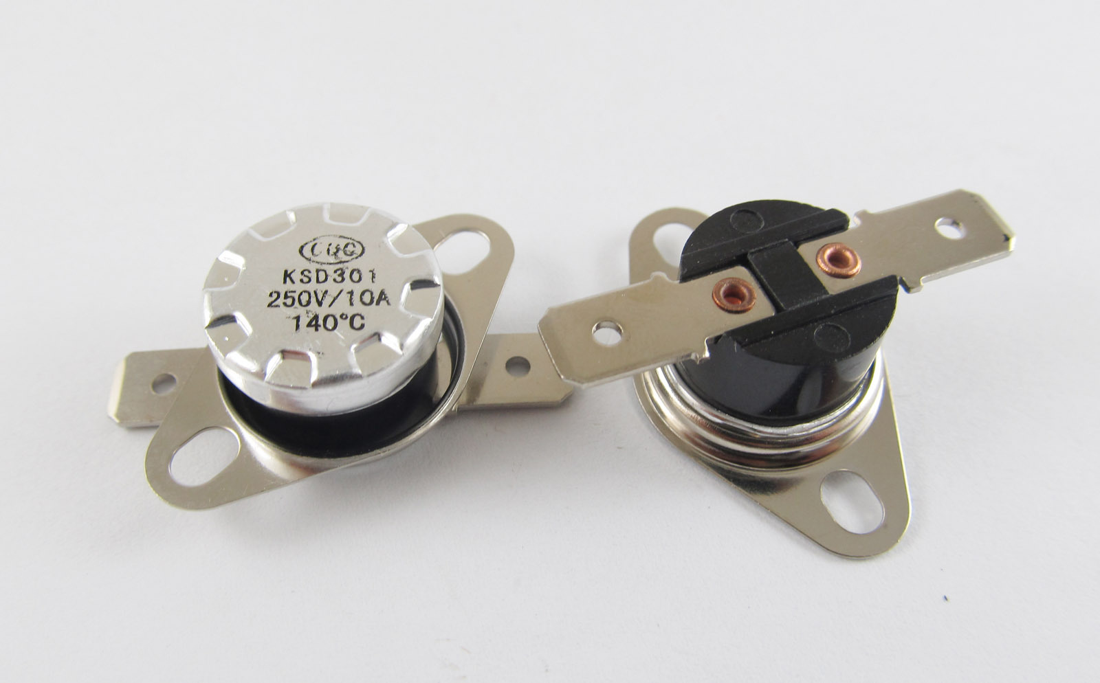 5pcs Temperature Controlled Switch Thermostat 140°C N.C. KSD301 Normal Close 10A