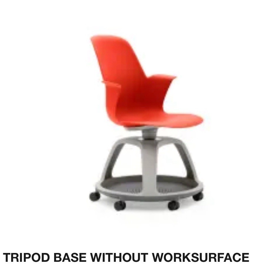 NIB STEELCASE NODE MULTIPURPOSE CHAIR Tripod Base - MODEL 480120 CHILI