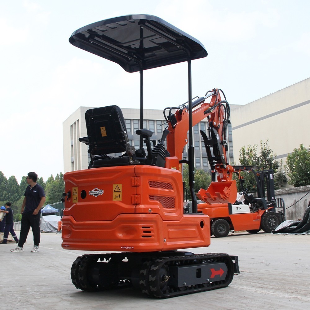 1 Ton Mini Excavator Orange B&S Engine Hydraulic System, USA STOCK, TX
