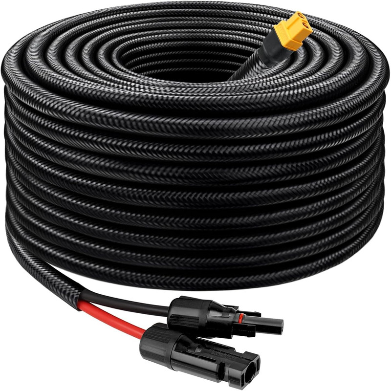 Mookeerf Solar To Xt60 Cable 10Awg 50Ft Solar Connector To Xt60 Adapter Cable