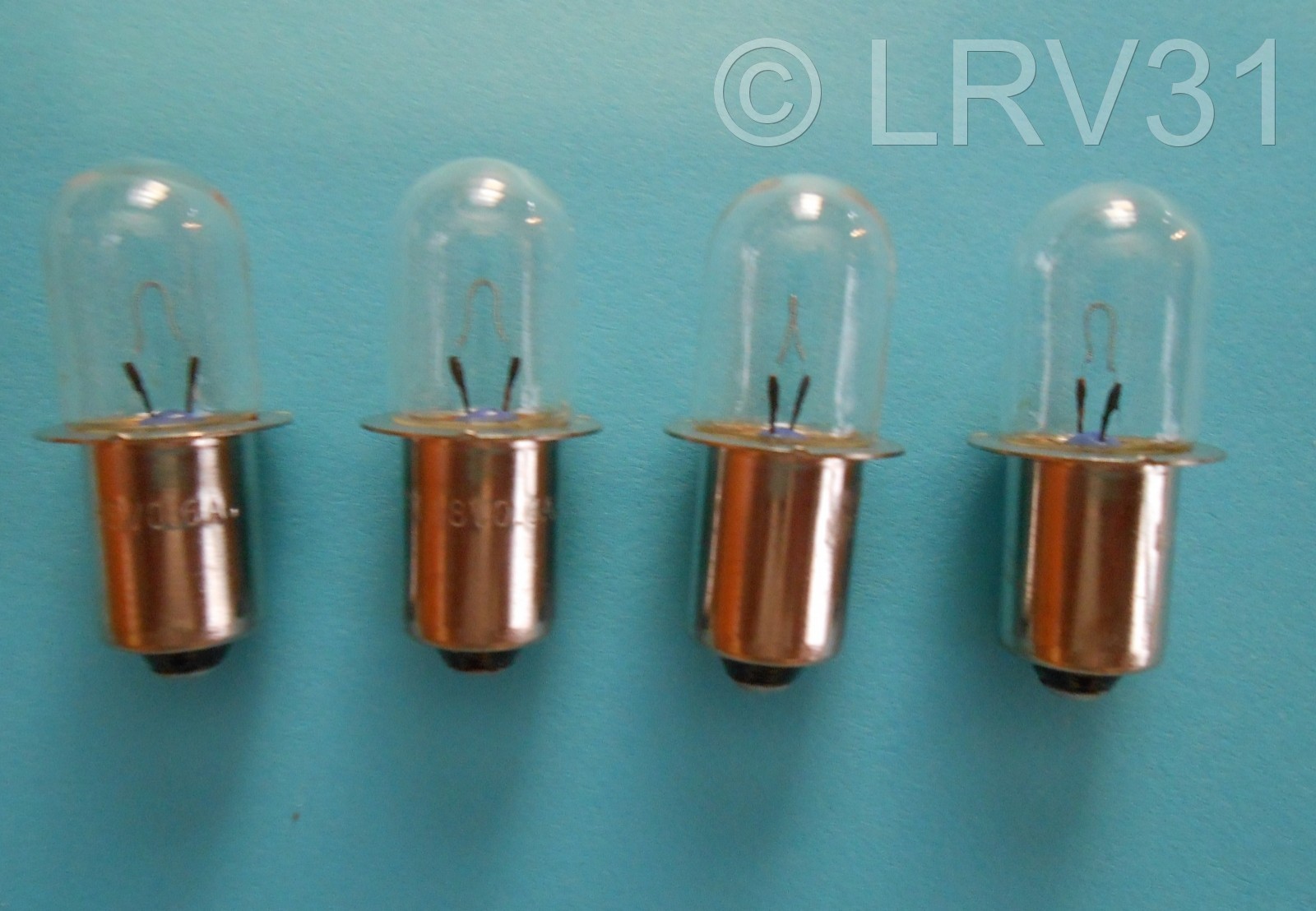 (4) SKIL 18v Volt Flashlight Model 2897 Replacement Xenon Bulbs / #1619P05627