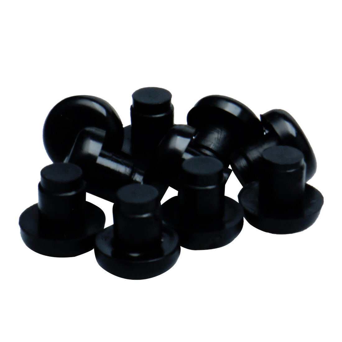 10pcs 8mm Black Stem Bumpers Glide, Patio Outdoor Furniture Glass Table Top