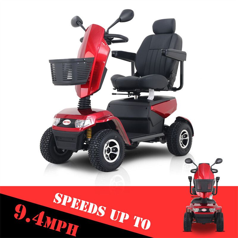 Four wheels Travel Mobility Scooter 1000W/24V100A Battery Motor for Adult Senior
