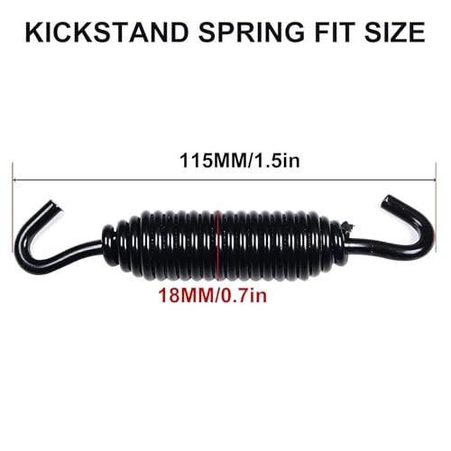 Chrome Plated Kickstand Spring Jiffy Stand spring for most Harley 1 Pack