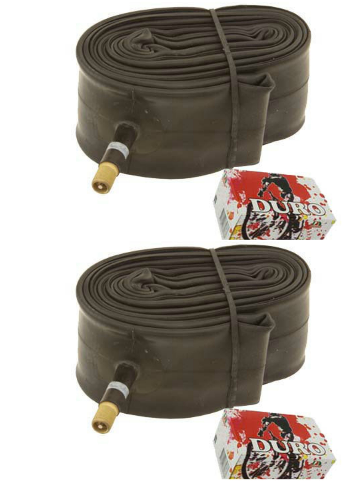 Two Bike Tube Duro 26 x 1.75/2.125 33mm Standard Schrader/Valve.