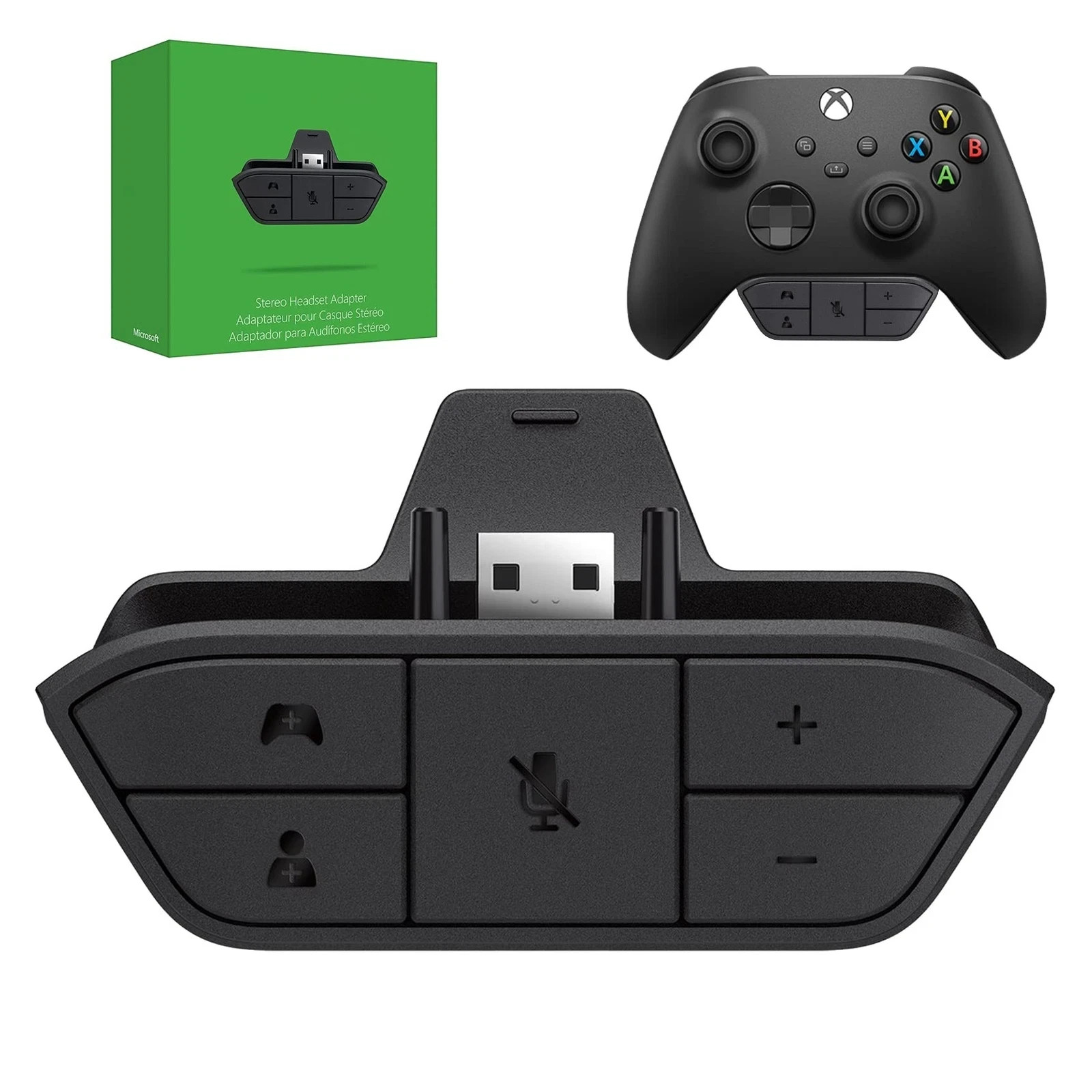 OLCLSS Stereo Headset Adapter, Xbox Controller Adapter Xbox Mic Adapter for X...