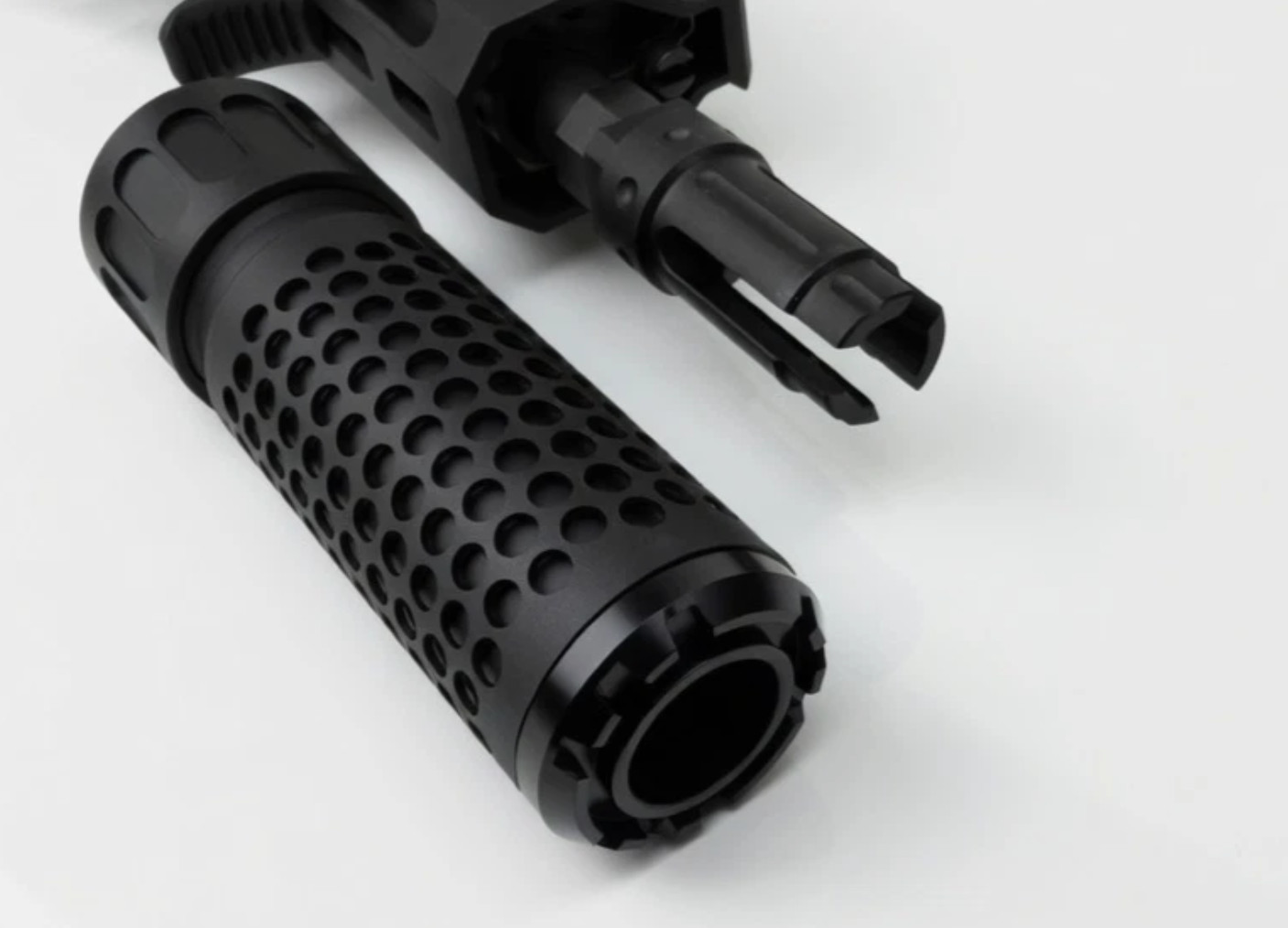 Shadow MKII 4" Muzzle Brake & Blast Redirect Sleeve Combo for 1/2*28 GBB SYS