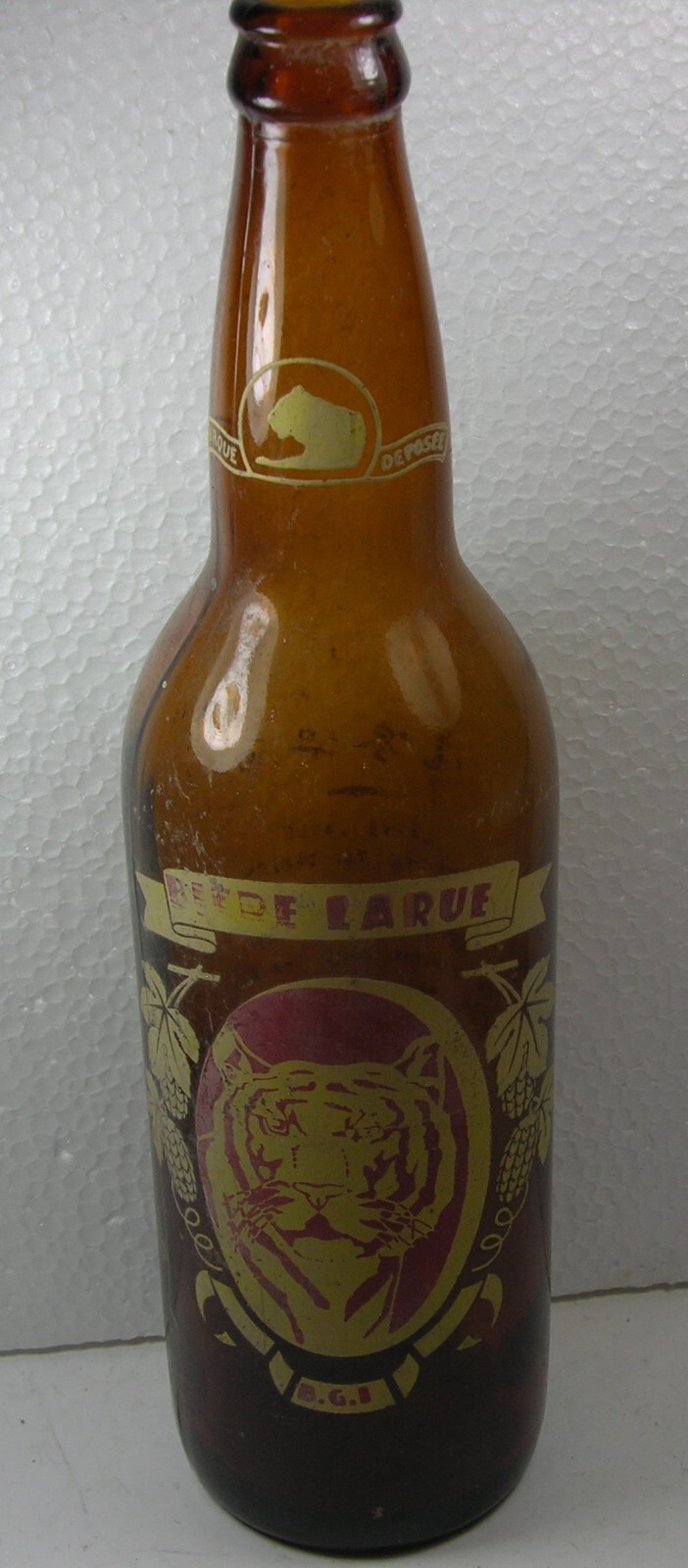 Guarantee 100% Authentic Vietnam War Tiger Beer Bottle Biere Larue B.G.I