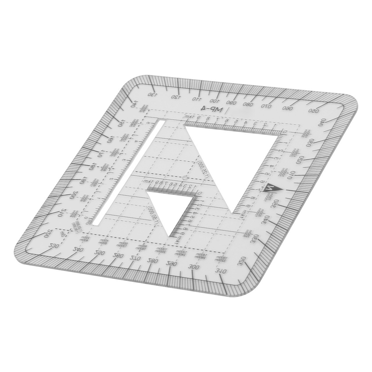 10 x 10cm Grid Protractor for Efficient Map Navigation and Measurement