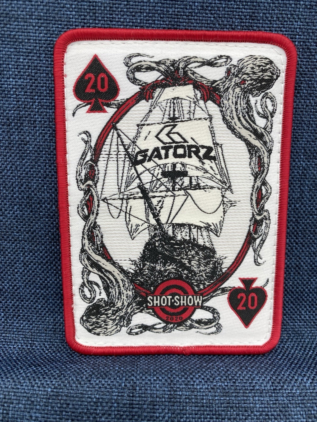 SHOT 💥 Show 2020 Gatorz “Pirate Ship” Embroidered Patch, Hook & Loop, NEW!