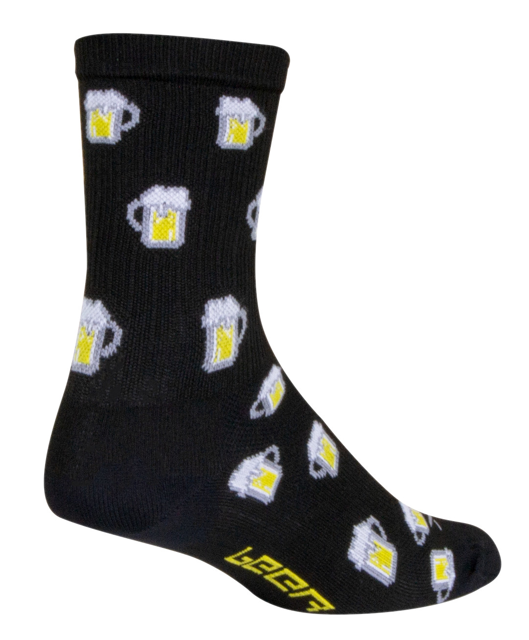 Socks - SockGuy - Pints Beer Black S/M 6" SGX Cycling/Running NEW