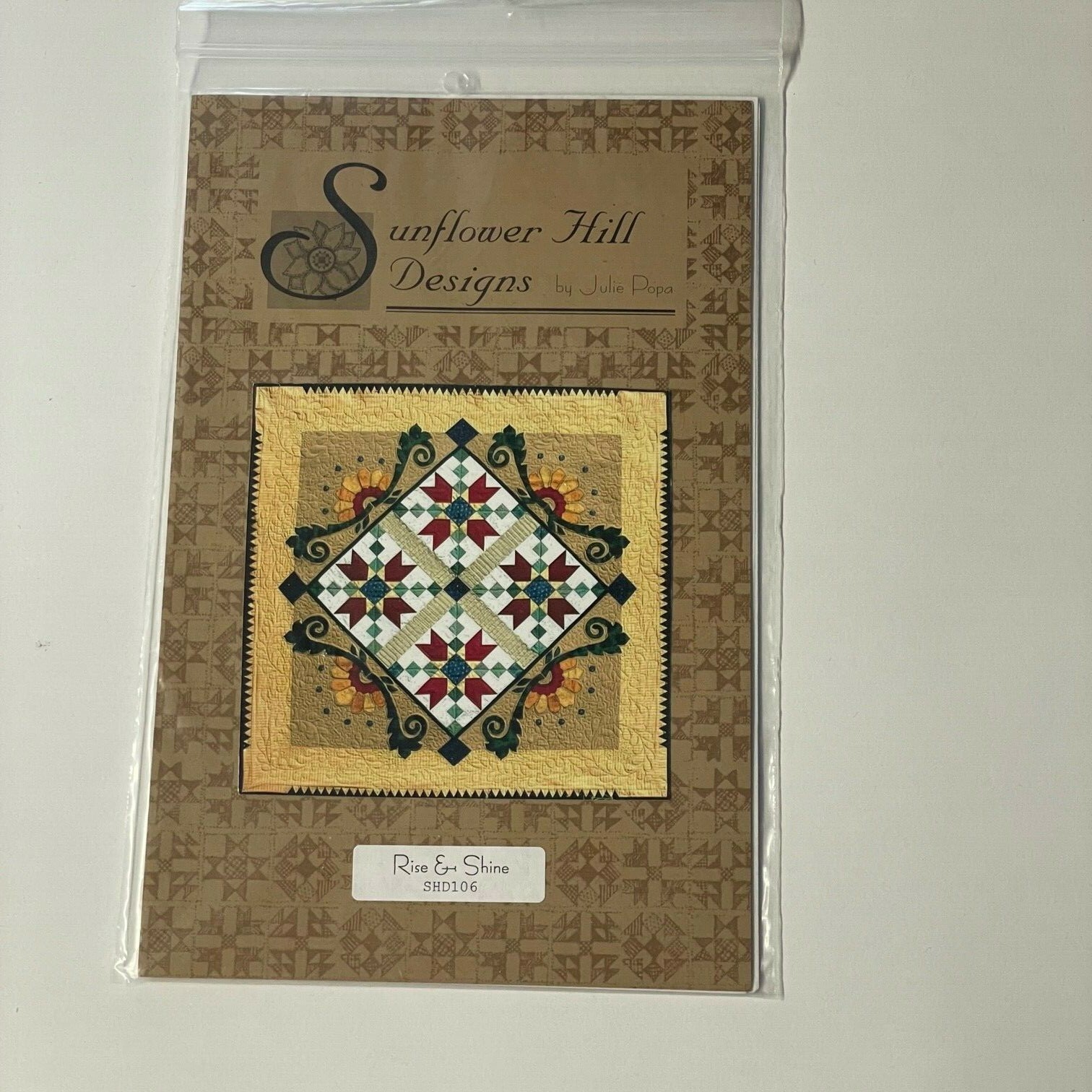 Quilt Pattern Sunflower Hill Designs Julie Popa 52" Square Fun New