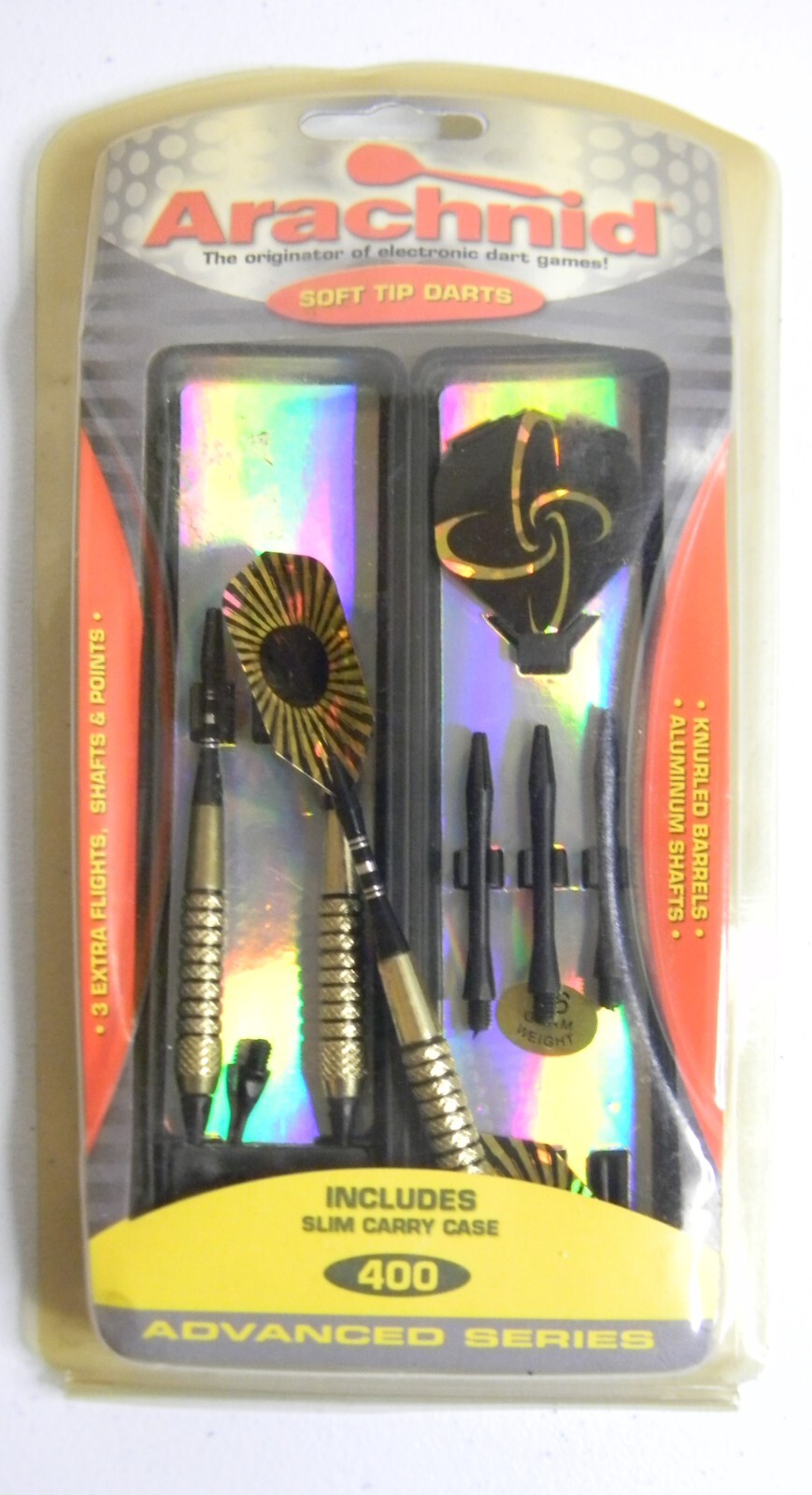 Arachnid SFA-400 3-pack Advanced Series Aluminum Soft Tip Darts with carry case