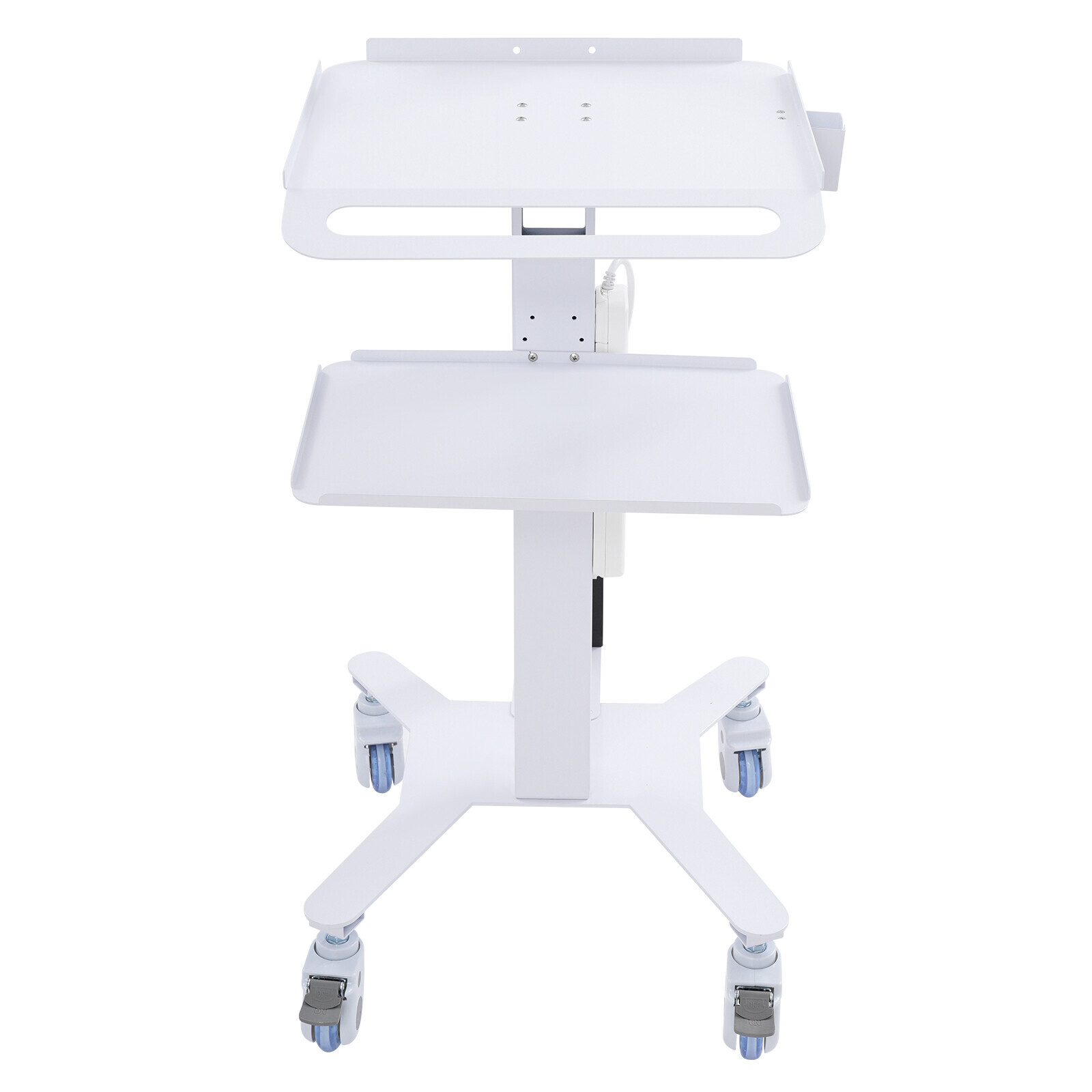 Adjustable Rolling Computer Cart, Mobile Standing Workstation, Mobile Cart