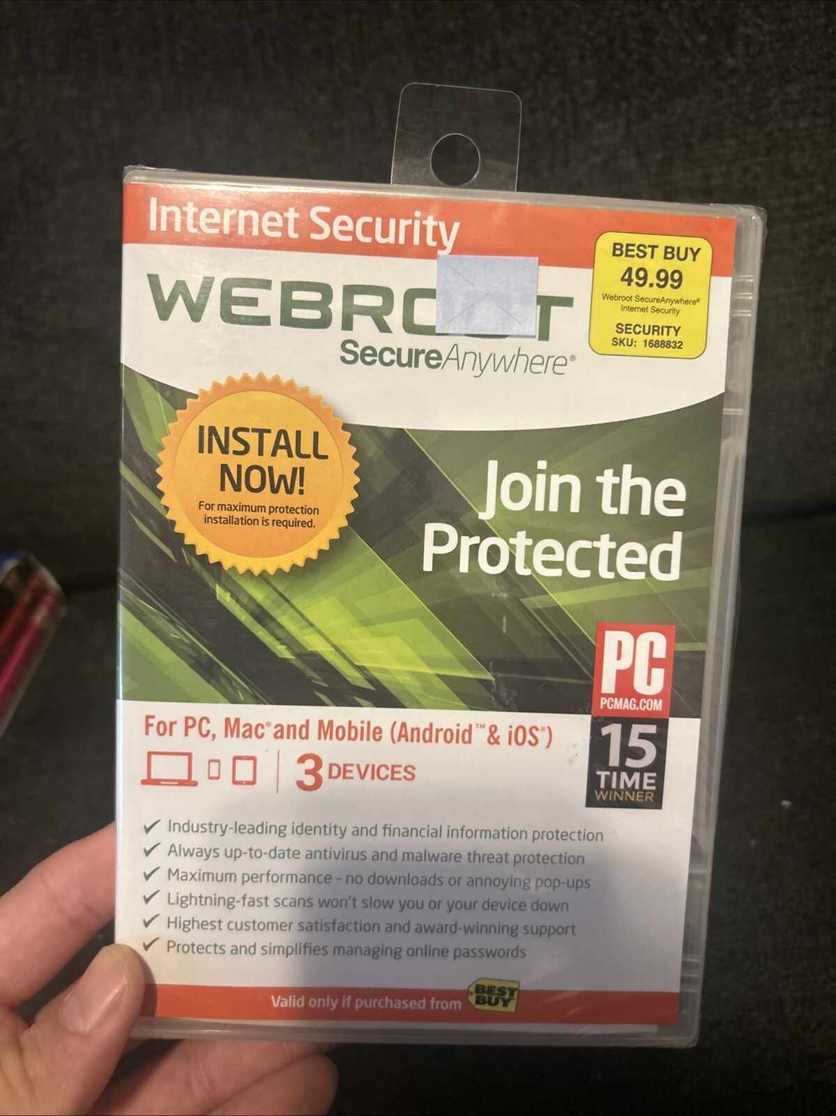 Webroot Secure Anywhere Internet Security 3 Devices