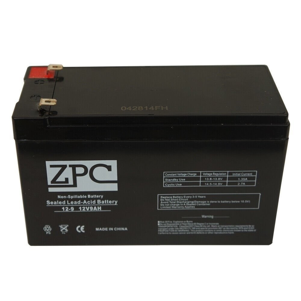 12V 9AH Sealed Lead Acid Rechargeable Battery T2 Terminals Razor Dirt Bike MX500