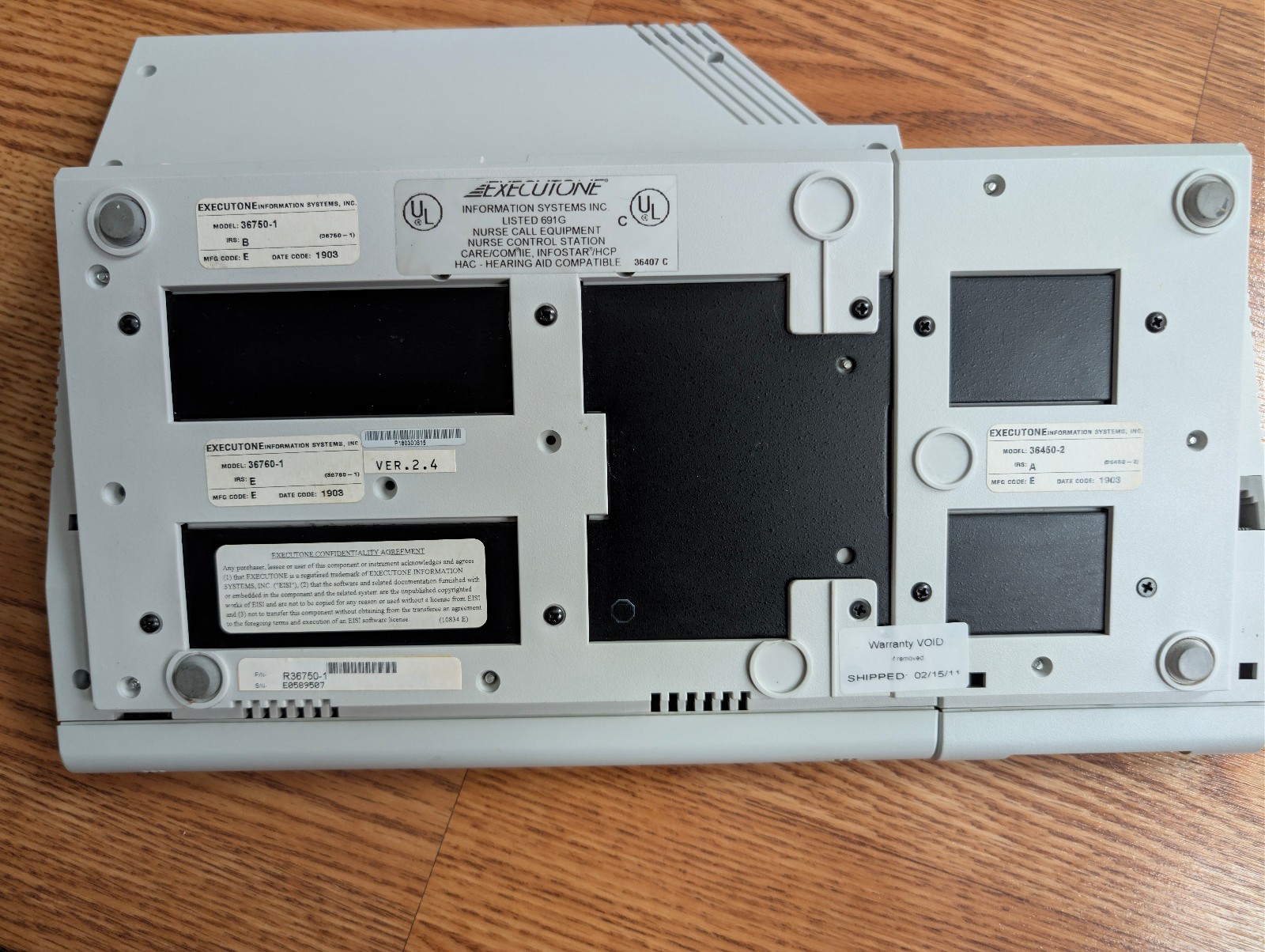 Executone Care Com IIE Console Control Station Model 36750-1