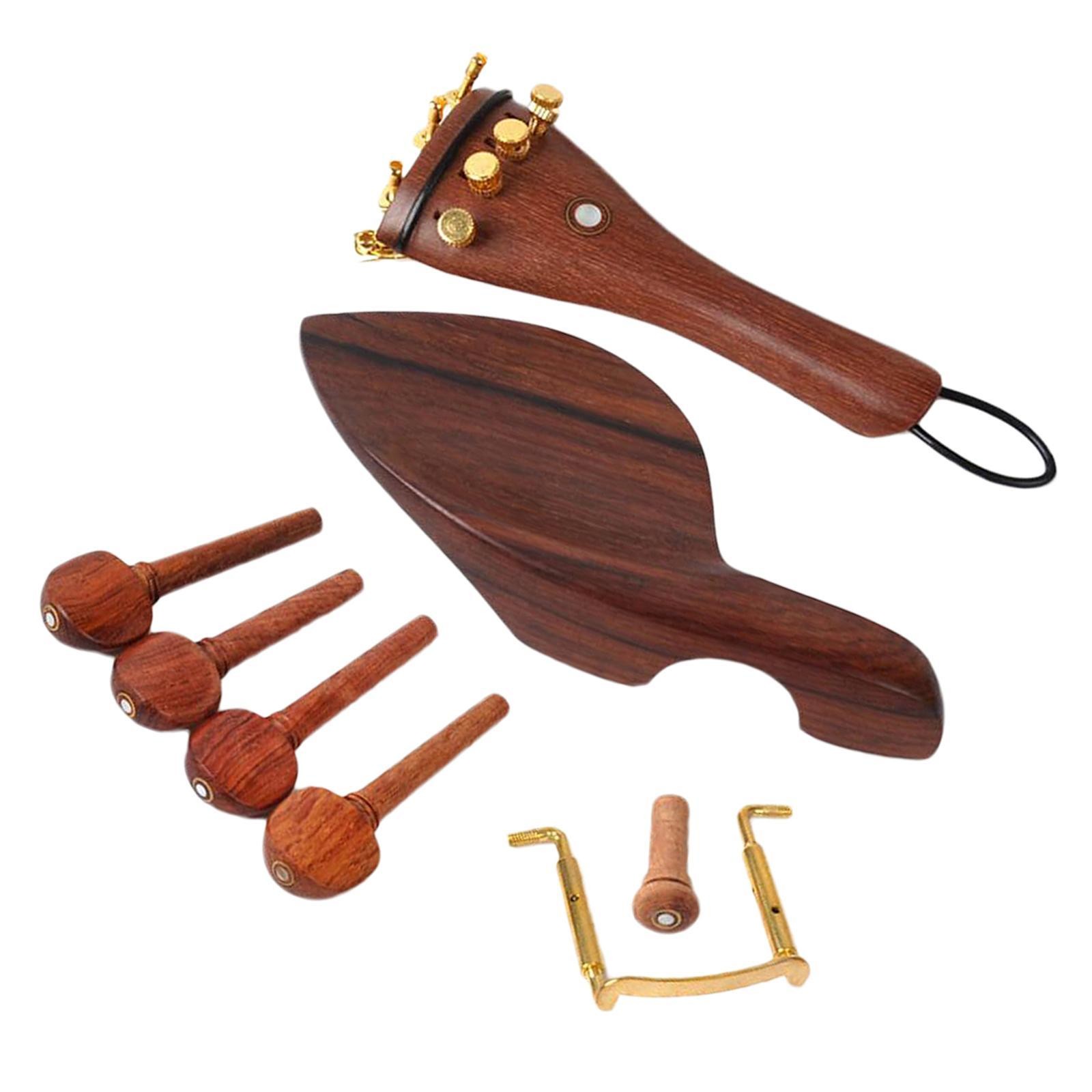 Violin Rosewood Parts Violin Tuning Pegs Rosewood and Brass
